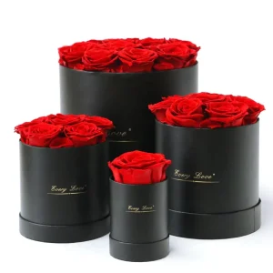 Valentine’s Day Rose Immortality Flower Artificial Flowers Silk Eternal Stable Candied Rose Gift Box Flowers Rose