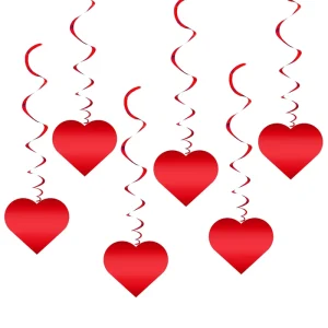 Valentine’s Day Wedding Decoration Heart Shaped Hanging Decoration PVC Spiral Hanging Decoration