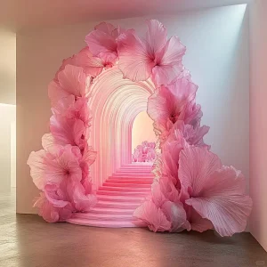 Valentine’s Day Wedding Ornament Supplies Party Wall Decorations Curtain Decoration Wedding Background Cloth