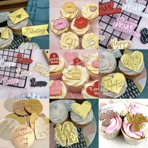 Valentine’s Day cake decoration supplies happy Valentine’s Day acrylic wedding cake decorations