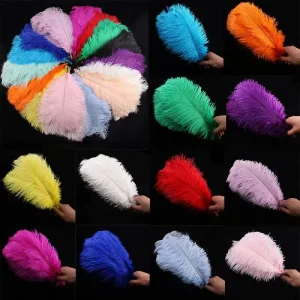 Various Colors 16 18 Inch 40 45cm Ostrich Feathers for Craft Wedding Table Flowers Party Carnival Costume