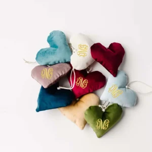 Velvet Love Heart Decoration for Christmas, Weddings, and Valentine’s Day