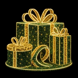 Vibrant Multi color 3D Christmas Gift Box LED Motif Light Outdoor Waterproof Holiday Decoration CE RoHS
