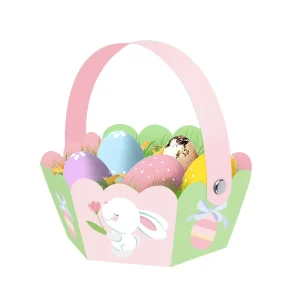 Vietnam Colorful Easter Bunny Bucket Paper Egg Dispenser Holder