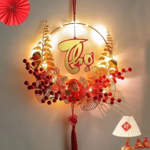 Vietnamese Happy New Year Decorations Traditional New Year Ornaments for Vietnam Festival Decor