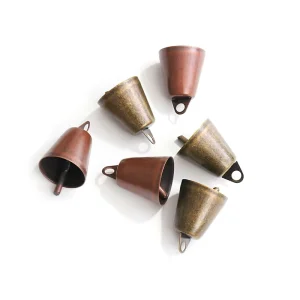Vintage Christmas Tree DIY Bell Pendant Wall Hanging Home Decoration Metal Iron Horn Twine