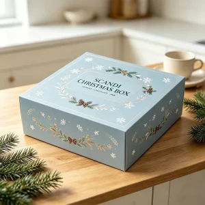 Vintage Floral Holiday Rigid Gift Box Custom Tea Wine Beverage Candy Grocery Packaging OEM ODM Printed Cardboard Box