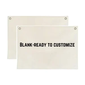 Vivid Color Custom Personalized Artistic Expression Wall Hanging Canvas Flag Banner for Nursery Playroom Decor