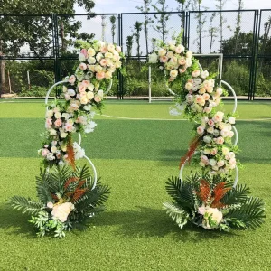 WEDDING DECOR Flower Stand Metal Wedding Arch Table Centerpiece for Balloon Floor Aisle Decor Display Stage Backdrops