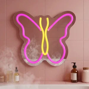Wall Hanging Decorative Night Light Colorful Neon Mirror USB Powered Acrylic Popular Decoration Lamp