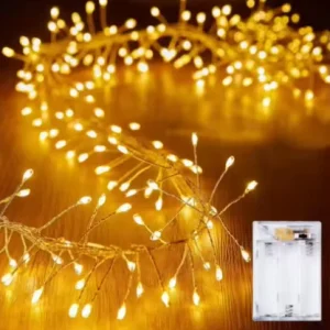 Warm White Fairy Lights Battery Operated 30 Waterproof Firefly Lights Indoor Christmas Remote Control Copper Wire Mini Lights