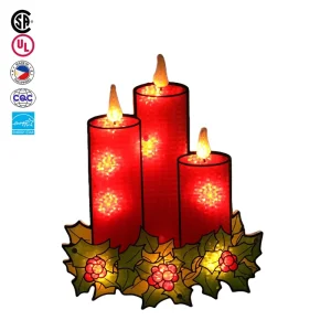 Warm White LED Candle Christmas Lights for Indoor Home Christmas Tree Fireplace Decor