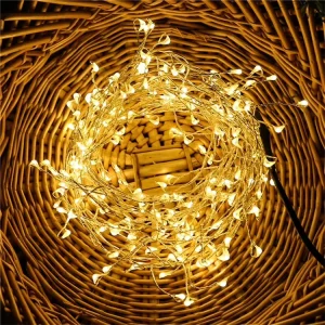 Warm White Multicolor Christmas Decoration String Festoon LED Firecracker Lamps Street Garland Holiday Lighting