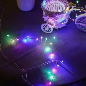 Warm White Red Blue Pink Green Colorful Yellow Mini Copper Wire Room Christmas Wedding Party Decoration LED String Light