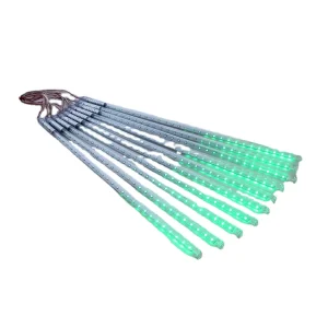 Waterproof 10 Tubes LED Meteor Shower Rain String Light 50cm Icicle Snowfall Xmas Decoration