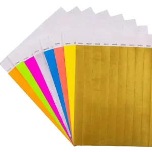 Waterproof Digital Printed Tyvek Paper Bracelet Wristbands for Events Festivals