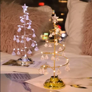 Waterproof IP44 Festive Crystal Holiday Lighting Birthday Wedding Christmas Decor Indoor LED Light Luminous White Lamp