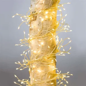 Waterproof IP65 Festoon Festival Holiday Lighting PVC Christmas Decorations Pink Purple Yellow Valentine LED String Light