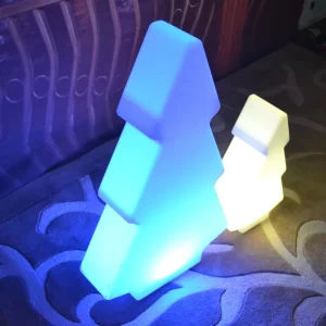 Waterproof IP65 Indoor Outdoor Christmas LED Lights RGB 16 Colors Change Portable Plastic Decorations for Festive Holiday