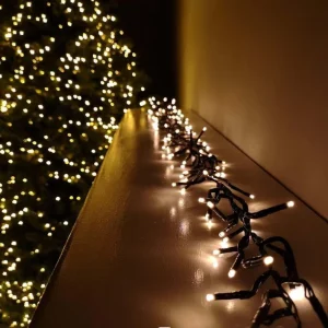 Waterproof IP65 Outdoor 3m 220V Warm White LED Christmas Lights Cluster for Holiday Festival