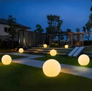 Waterproof IP65 Rechargeable LED Color Changing Solar Ball Decorative Light for Outdoor Garden Beach