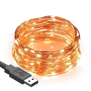 Waterproof Indoor Outdoor LED Fairy Light Decorations 3M 5M 10M USB Copper Wire String Lights Mini Micro LED Christmas Lights