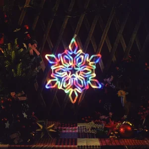 Waterproof LED Snowflake Five-pointed Star for Wedding Event Courtyard Decoration