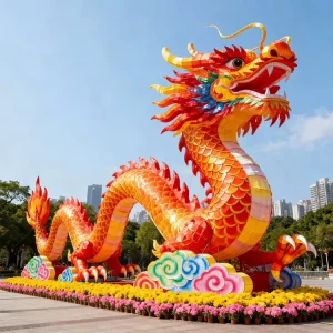 Waterproof Reusable Traditional Chinese Lanterns Energy Saving Light Chinese New Year Easter Dragon Festival Indoor Outdoor
