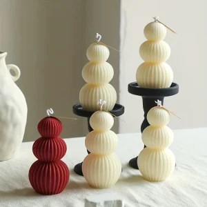 Wavy Spherical Scented Candles Artistic Geometric Decorative Pieces Romantic Fragrance Decor Home Decoration Gift Candles