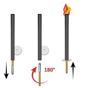 Wax Torch Wood Handle Outdoor Garden Party for 60 Minutes China Suppliers Home Decorative Fire Torch Candle