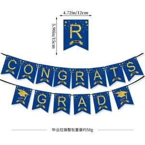 We Are so Proud of You Graduation Season Party Decoration Paper Banner Garland