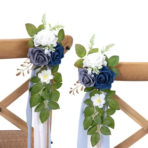 Wedding Aisle Decorations for Wedding Ceremony Wedding Chair Decorations Flowers for Wedding Aisle Decor Church Pew Decorations