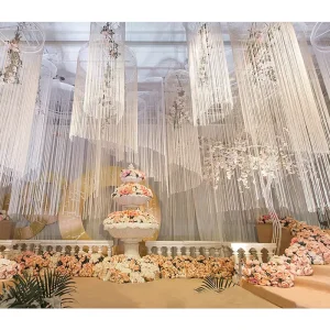 Wedding Ceiling Decoration 1*2m Glitter Drapes Event Glitter String Curtains