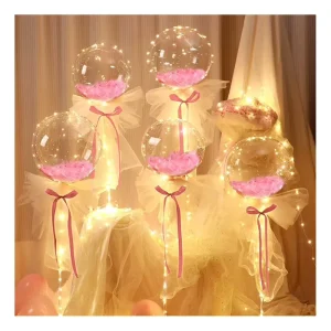 Wedding Color Round Decoration Birthday Bubble Party Plastic Valentine’s Christmas Bobo Balloons Christmas