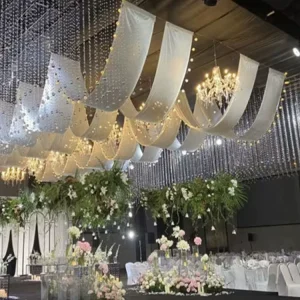 Wedding Decoration Ceiling Veil Wedding Arch Decoration Artificial Flower Wedding Supplies Ceiling Veil
