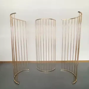 Wedding Decoration Supplies Golden Iron Screen Wedding Decoration Background Wedding Flower Background Decoration Props