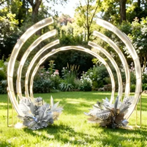 Wedding Decoration & Supplies Starlight Avenue Large Wrought Iron Wedding Arch Elegant Backdrop Decoration Sun Board Ornaments Welcome Area Event Decoration