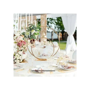 Wedding Decorations Double Round Table Decoration Flower Stand Wedding Centerpieces