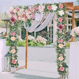 Wedding Decorations for Reception Table Showing Stand Decoration Flores Artificiales Rose Vines Decorative Silk Flowers