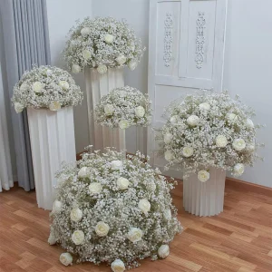 Wedding Event Decorations Floral Arrangement Wedding Centerpieces Artificial Babysbreath Flower Ball