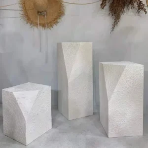 Wedding Flower Curtain Frame Tall Wood White Roman Column for Party Wedding Props Stage Decoration