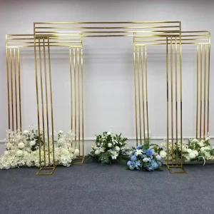 Wedding Gold Party Backdrop Wedding Backdrop Arch Stand Flowers Wall Wedding Decor Backdrop