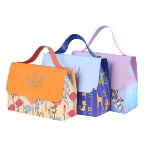 Wedding Holiday Gift Box with Snap Closure Art Offset Printing Recyclable Packaging Candy Snacks Chocolate Birthday Party Gifts