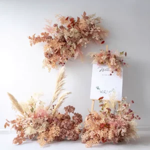 Wedding Ideas Vintage Fall Decor Engagement Decoration Rose Flowers Artificial Party Backdrop Arch Decoration Items for Event