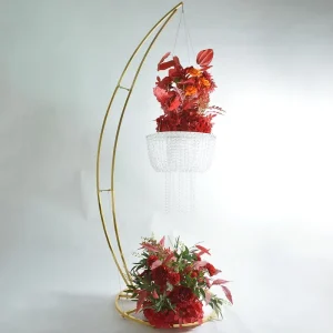 Wedding Moon Arch Acrylic Cake Stand and Hanging Rack Elegant Party Decorations for Wedding and Events