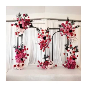 Wedding Party Birthday Decoration Balloon Props White Black Gold Square Frame Background Wedding Decor Wedding Arch