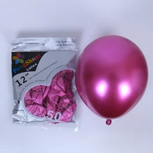 Wedding Party Decoration 12inch Latex Chrome Balloons