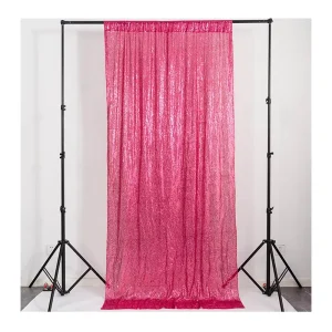 Wedding Party Decoration Supplies Large Metallic Silver Gold Red Black Champagne White Sequin Backdrop Curtain for Event Party