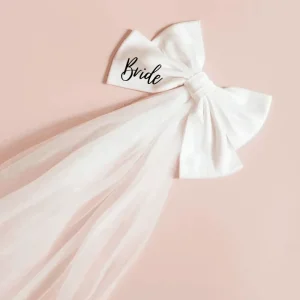 Wedding Party Decorations Bride White Bridal Bow