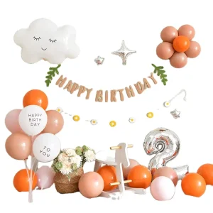 Wedding Party Scene Arrangement Background Wall Arch Kids Theme Birthday Balloons Decoration Set